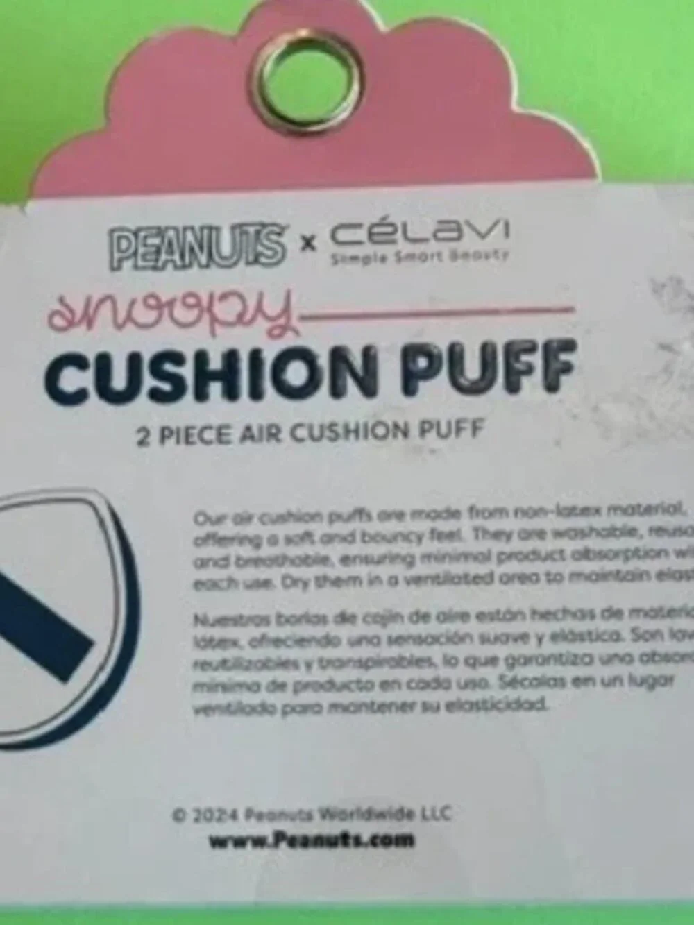 Snoopy Peanuts x Célavi 3PK Smoothing Lip Oil Trio & Cushion Puffs 2PK